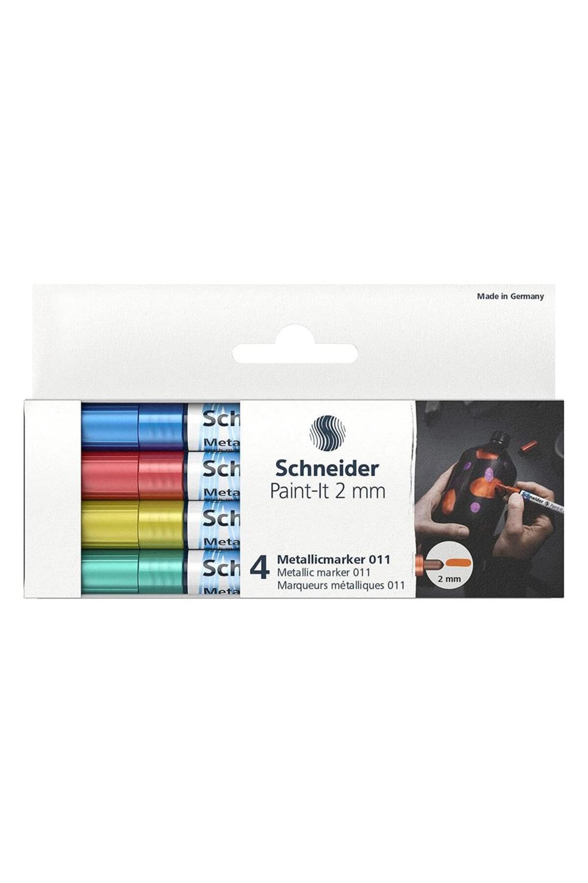 schneider-paint-it-010-metallicmarker-0-8-mm-4er-set-blue-green-red-yellow image 6