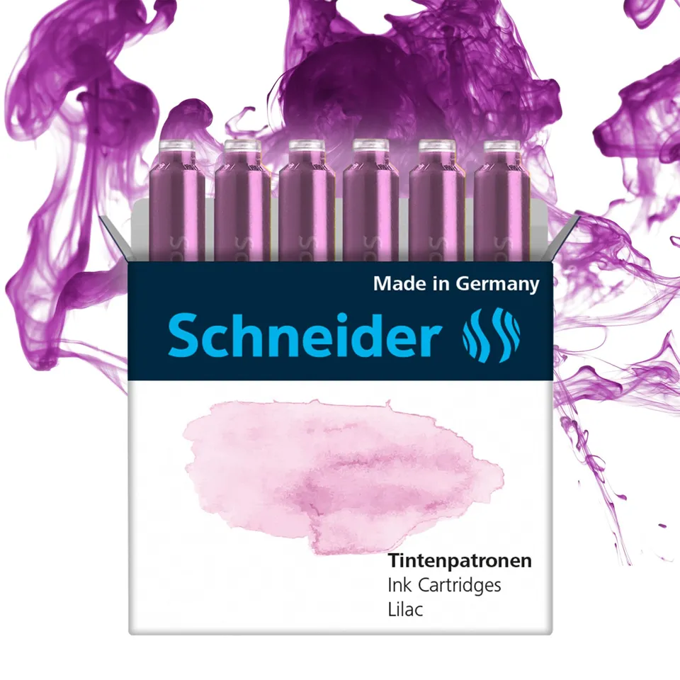 schneider-pastell-tintenpatronen-lilac-6-st-ck-standard image 1