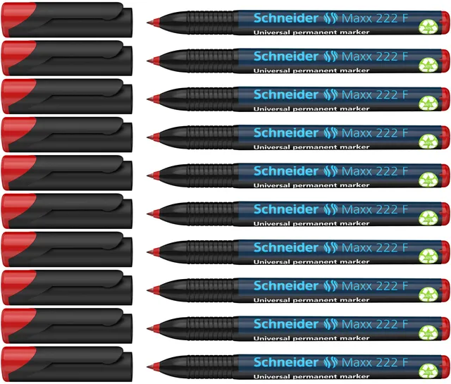 schneider-maxx-222-f-universal-marker-rot-0-7-mm-10er-pack image 1