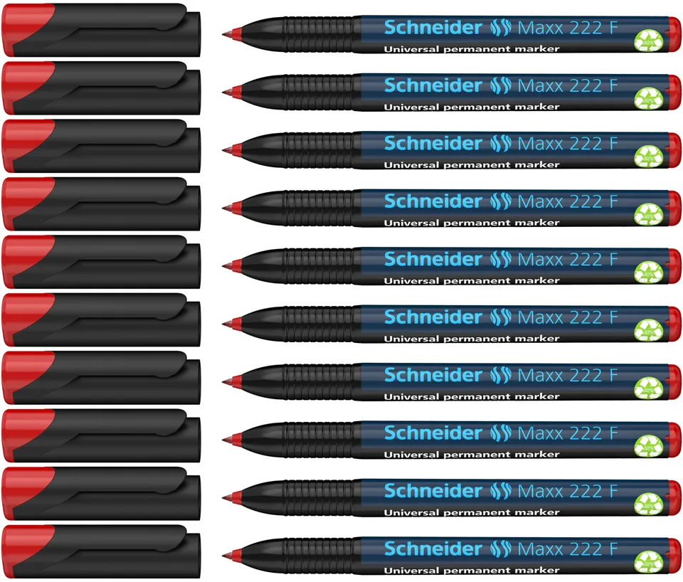 schneider-maxx-222-f-universal-marker-rot-0-7-mm-10er-pack image 1