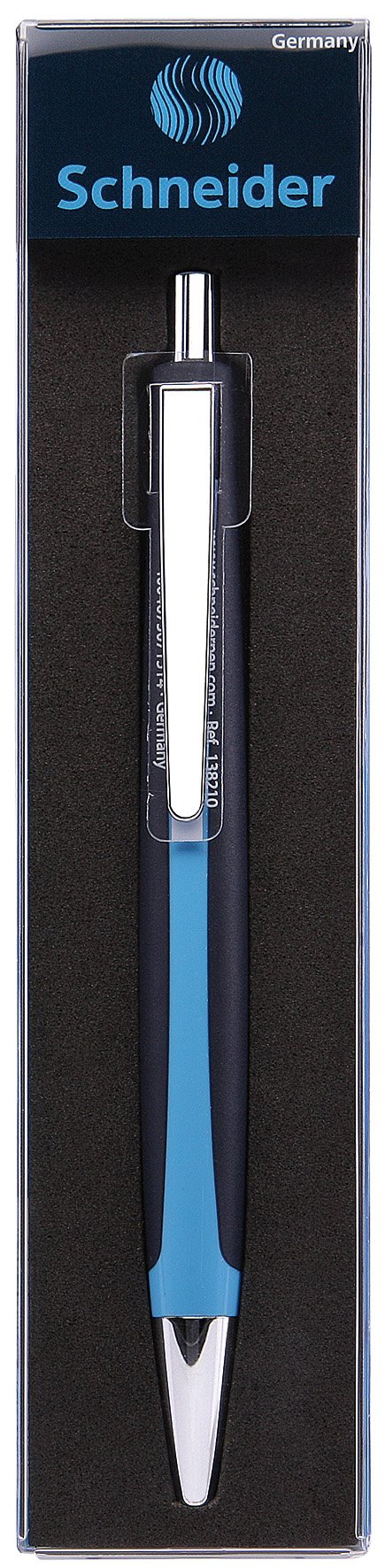 schneider-contrast-druckkugelschreiber-m-blau-blau-anthrazit image 2