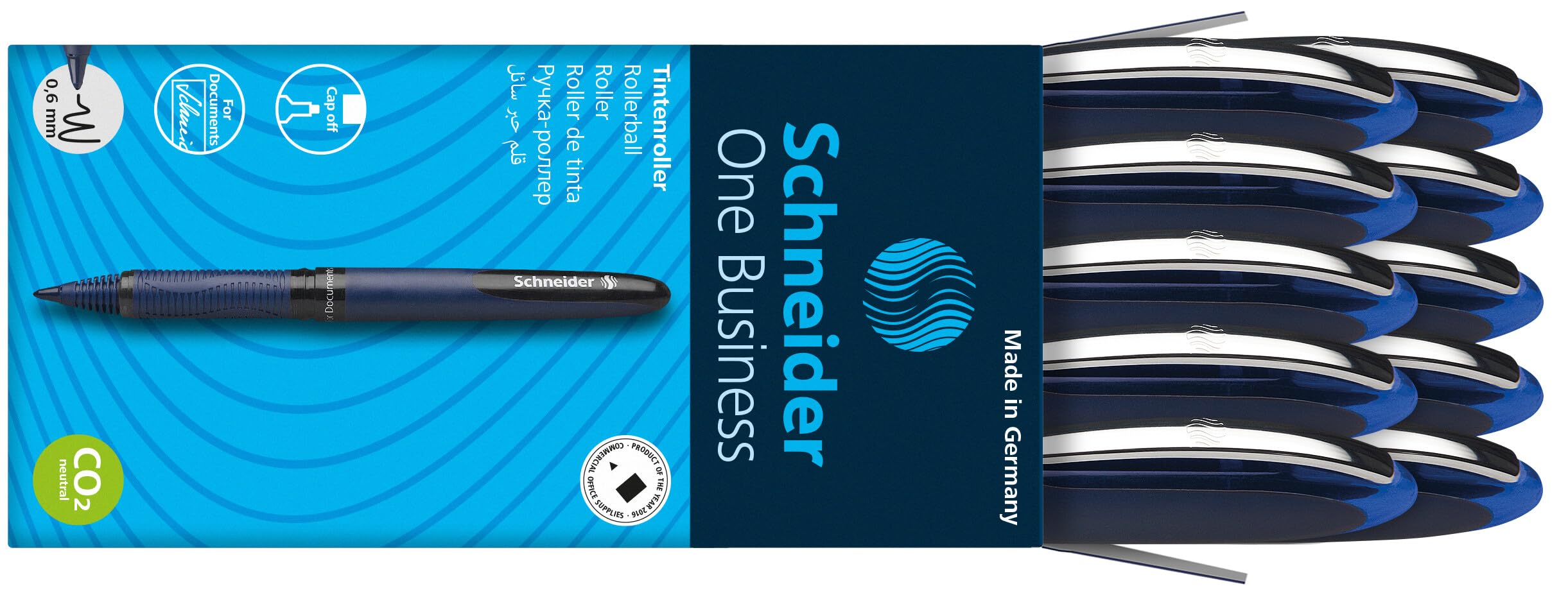 schneider-one-business-tintenroller-0-6-mm-dokumentenecht-blau-10er-pack-made-in image 5