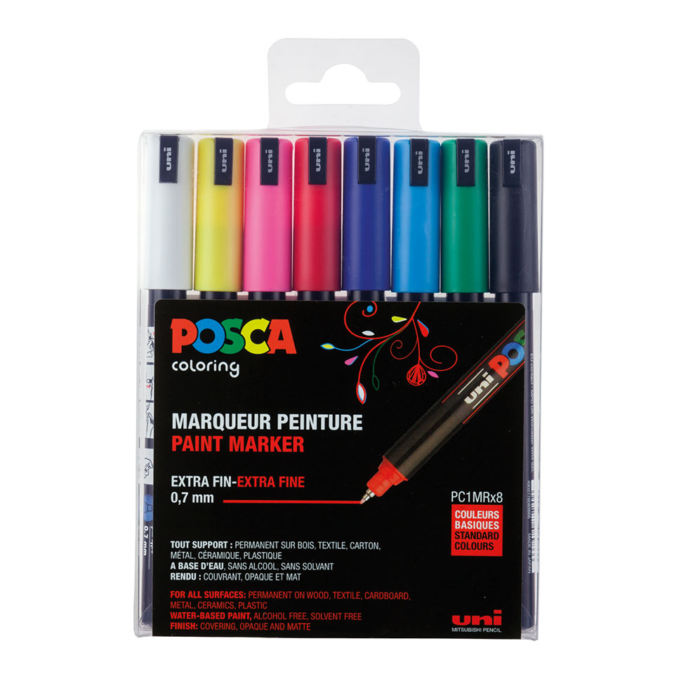 uni-ball-posca-acryl-farbmarker-extrafein-pc-1mr image 5