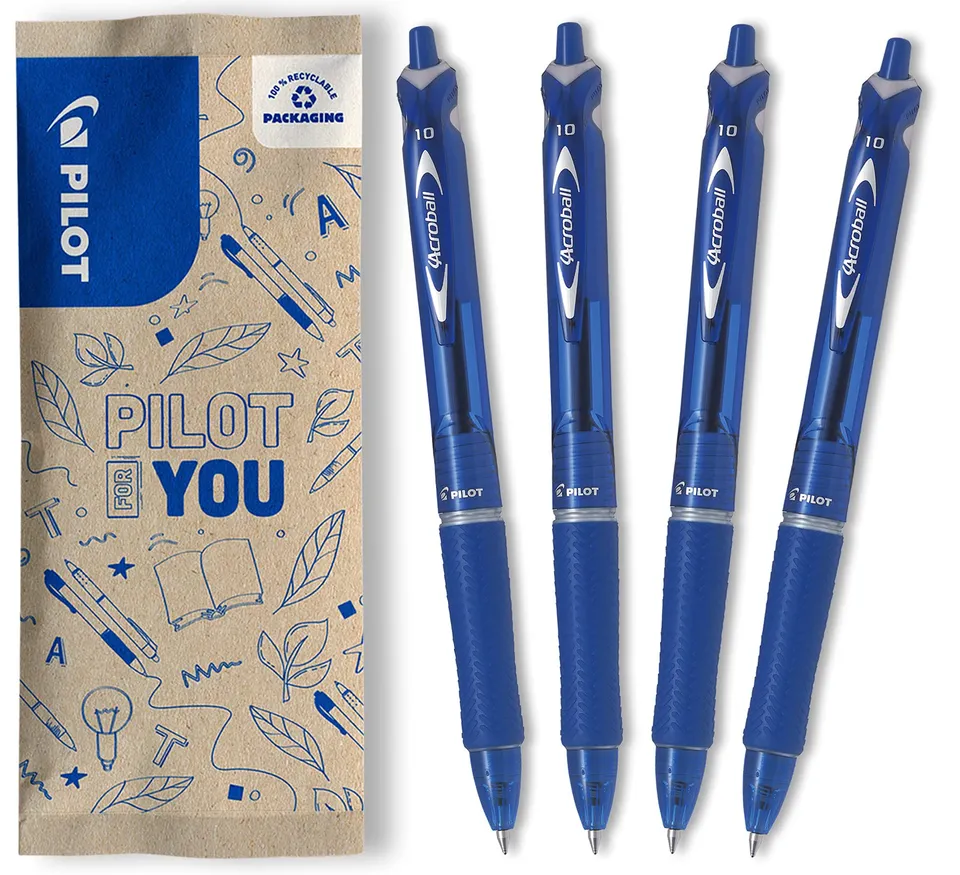 pilot-acroball-kugelschreiber-4er-set-blau-einziehbar-1-0-mm image 1