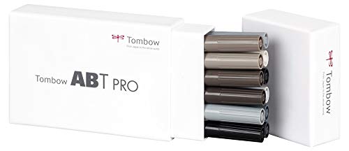 tombow-abt-pro-alkoholmarker-gray-colors-12er-set-mit-pinsel-und-keilspitze image 7