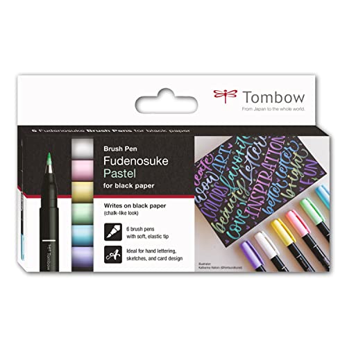 tombow-fudenosuke-pastel-brush-pen-6er-set-f-r-schwarzes-papier image 7