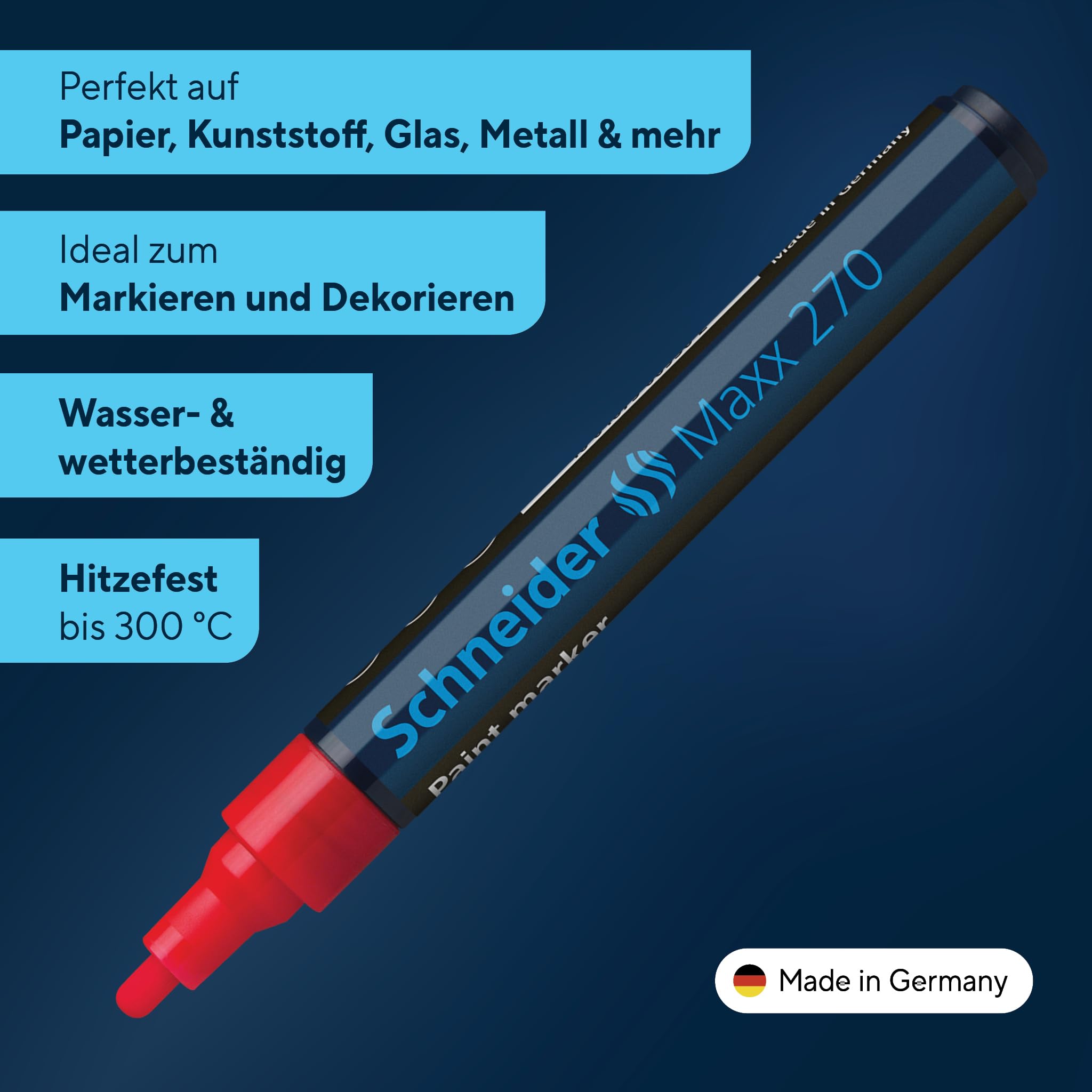 schneider-maxx-270-lackmarker-rot-1-3-mm-rundspitze-10er-pack image 2