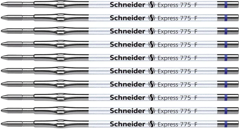 schneider-express-775-f-kugelschreibermine-10er-packung-blau-fein image 1