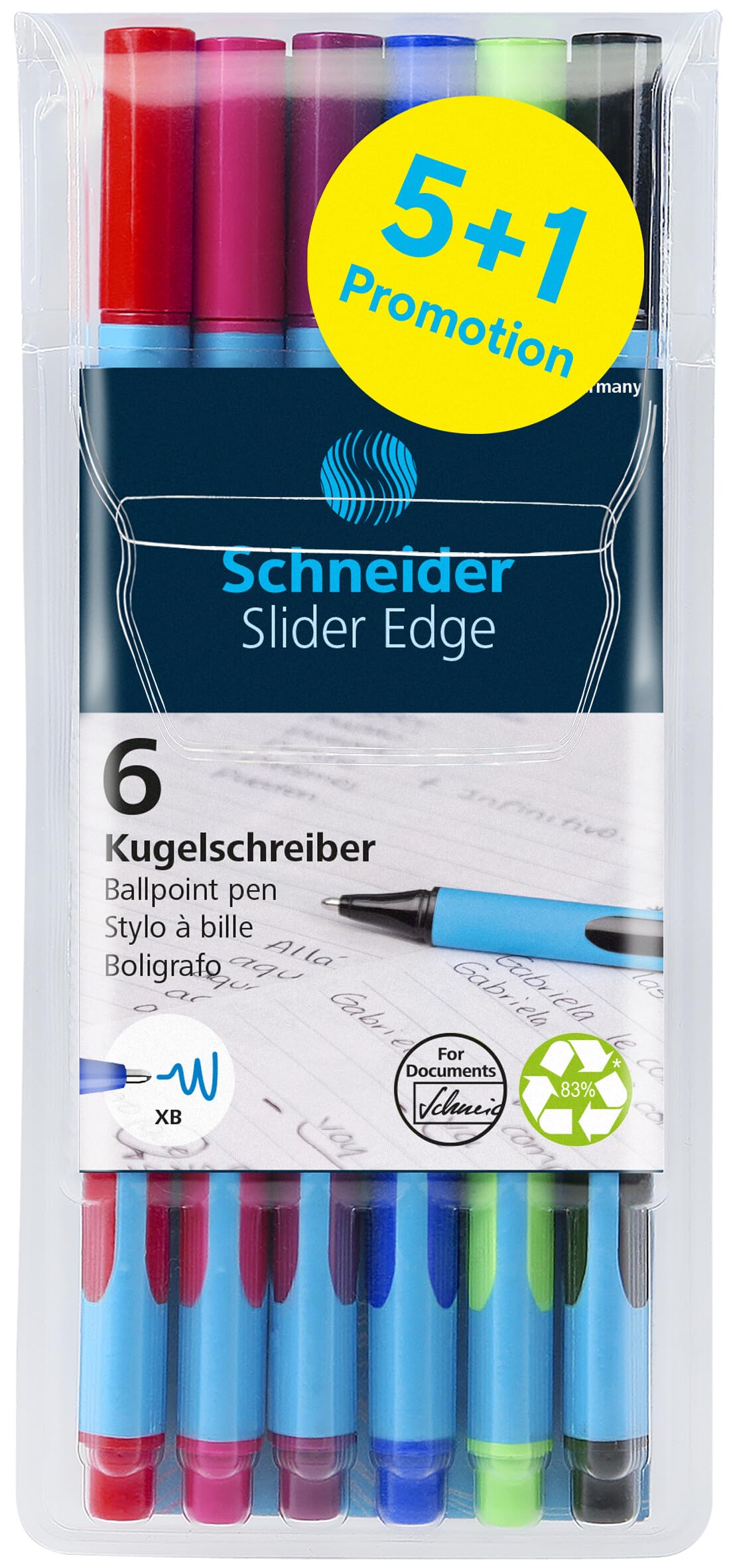 schneider-slider-edge-xb-kugelschreiber-dreikant-dokumentenecht-5-1-st-ck image 2