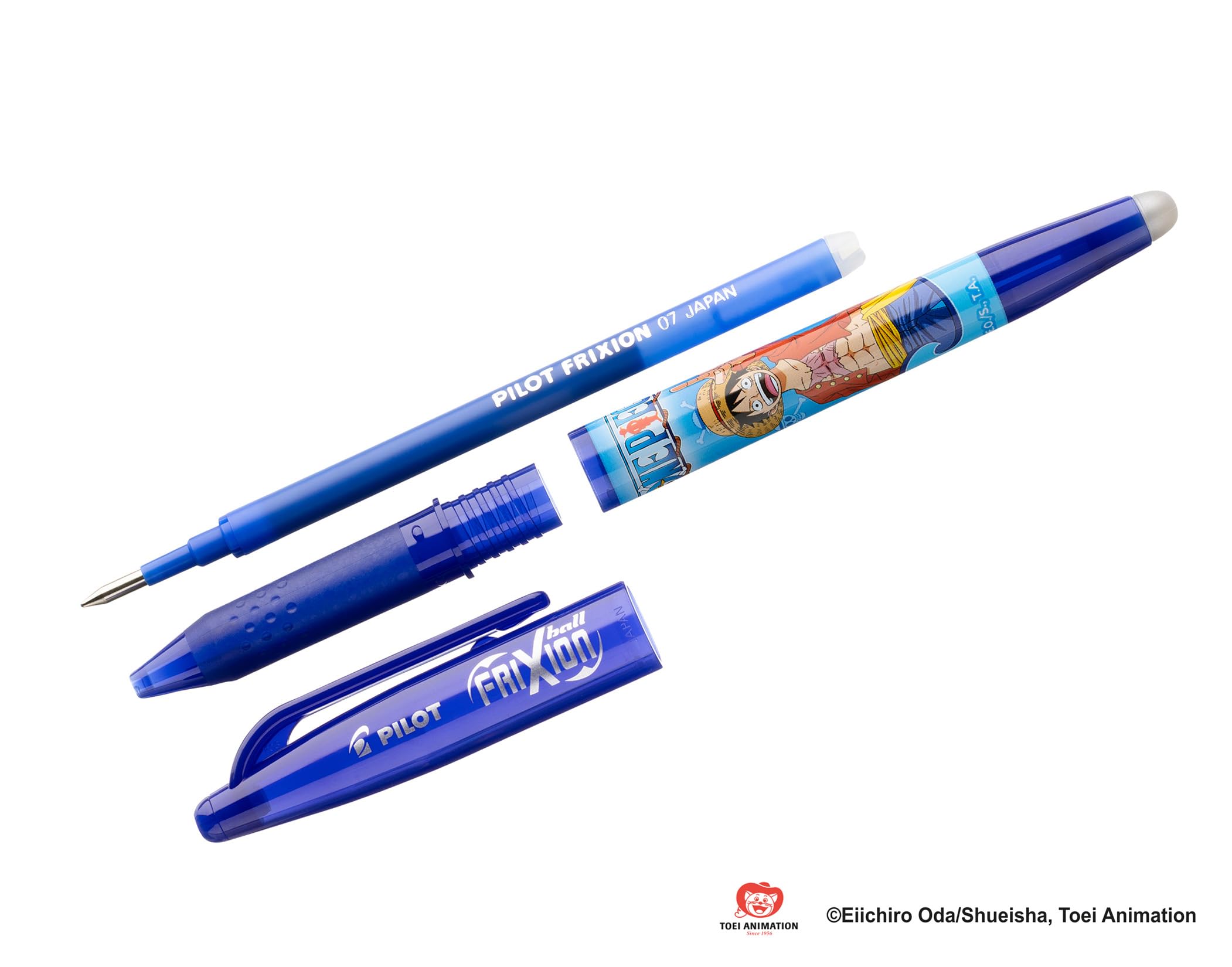 pilot-x-one-piece-frixion-ball-0-7-mm-3er-set-minen-sticker-limitiert image 4