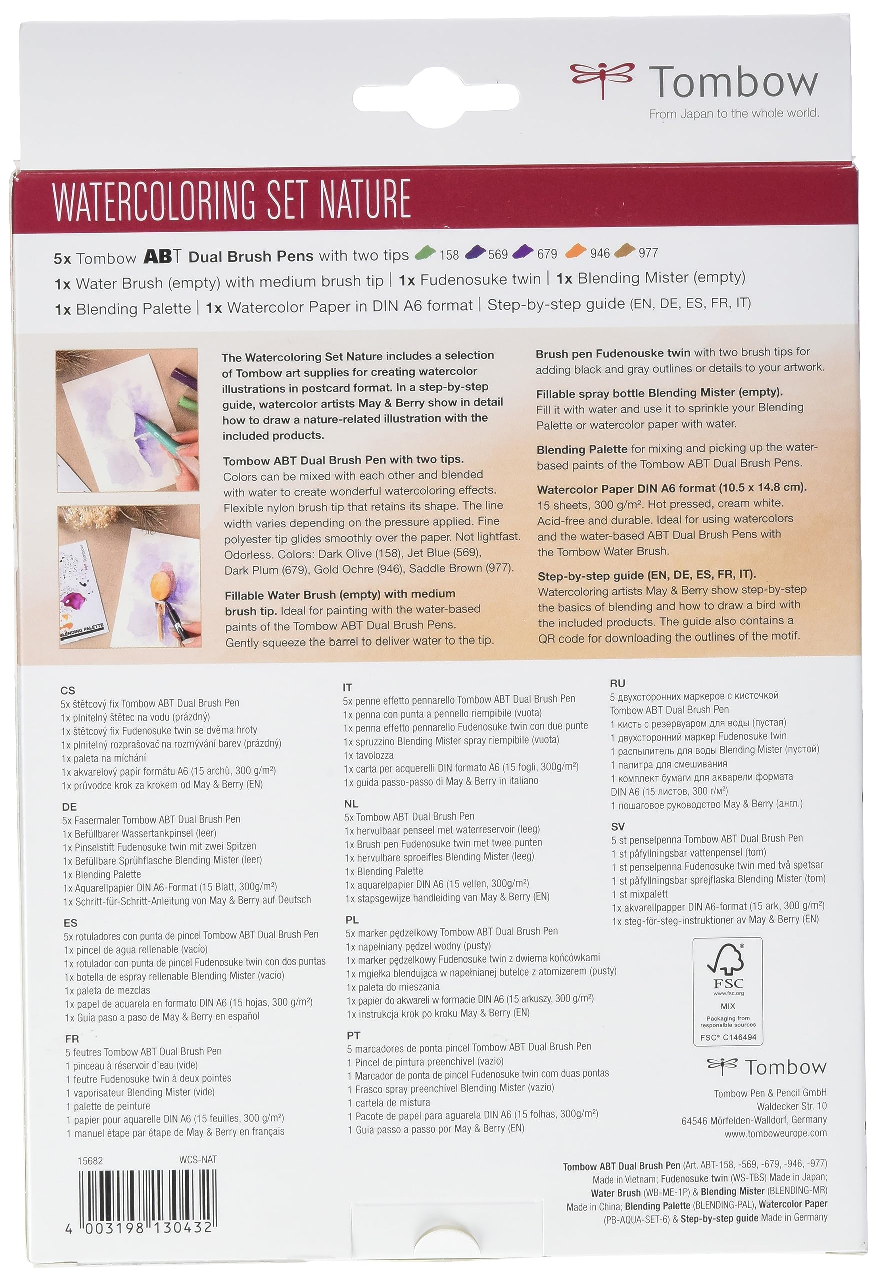 tombow-abt-dual-brush-pen-watercoloring-set-nature-10-teilig image 2