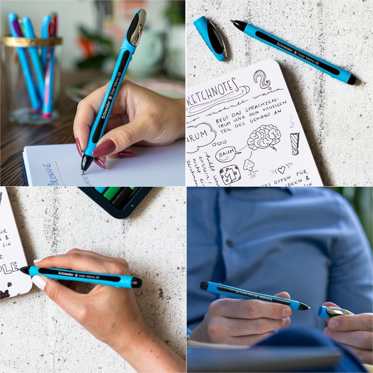 schneider-slider-memo-xb-kugelschreiber-mit-kappe-6er-etui-sortiert image 3