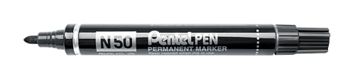 pentel-n50-ae-permanentmarker-aluminiumgeh-use-konische-spitze-schwarz image 6