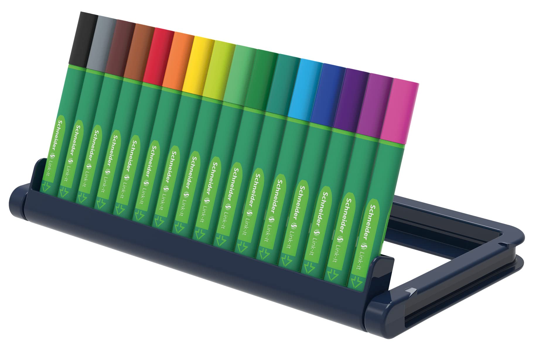 schneider-link-it-fasermaler-1-0-mm-sortiert-mit-click-system-16er-stiftebox image 2
