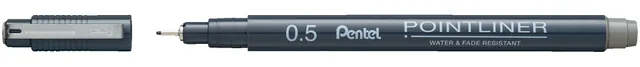 pentel-pointliner-s20p-5n-fineliner-grau-0-5-mm-wasserfest image 1