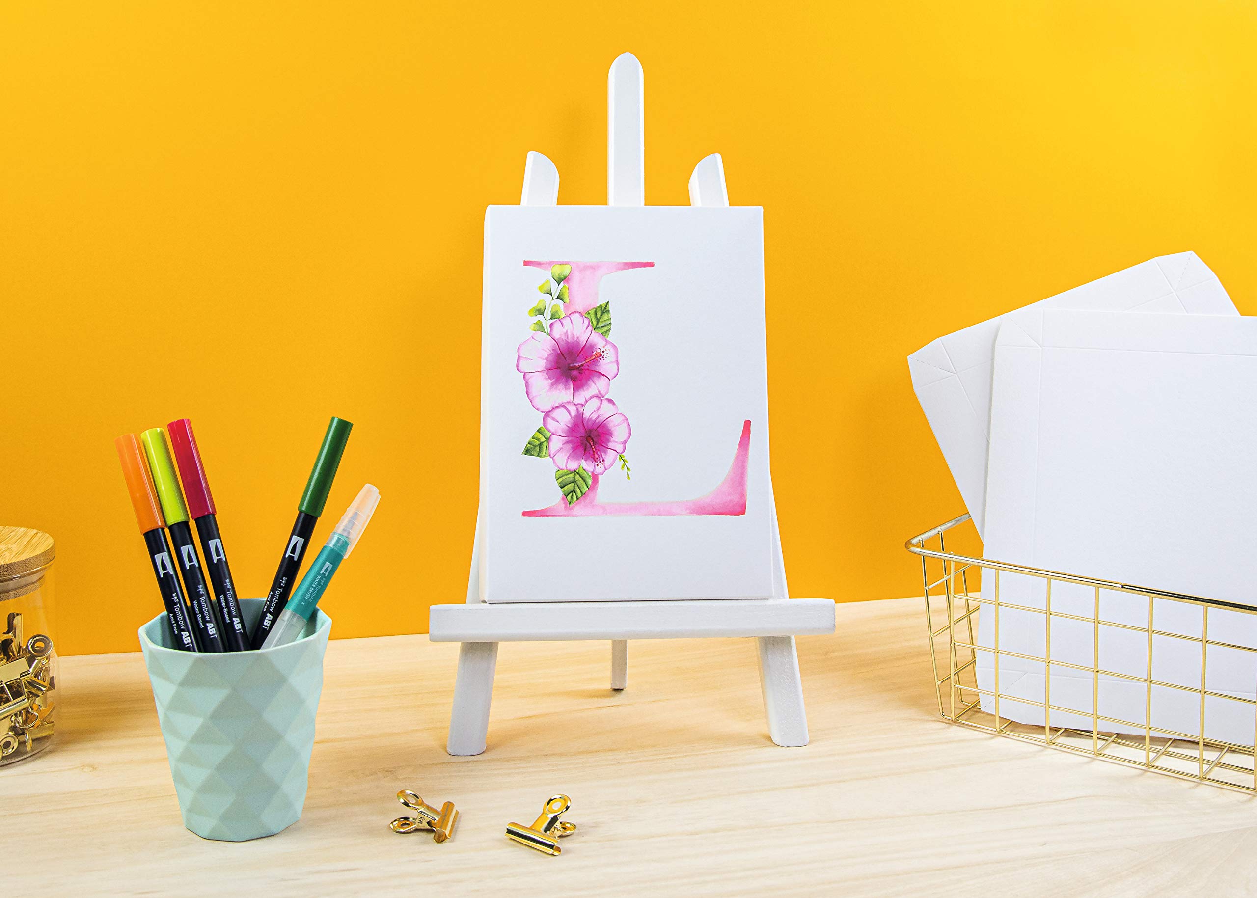 tombow-abt-canvas-set-2-watercoloring-florale-buchstaben image 4