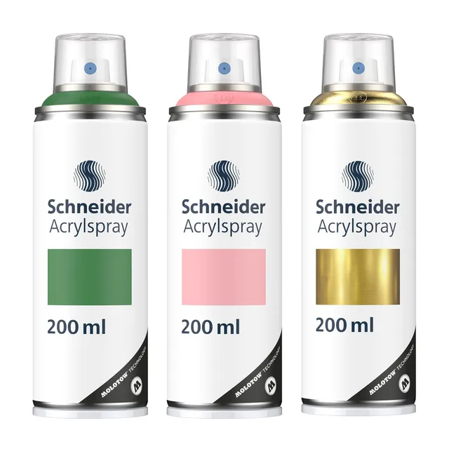 schneider-paint-it-030-supreme-diy-acryllack-3er-set-acryl-spray-3-x-200-ml-moss image 1