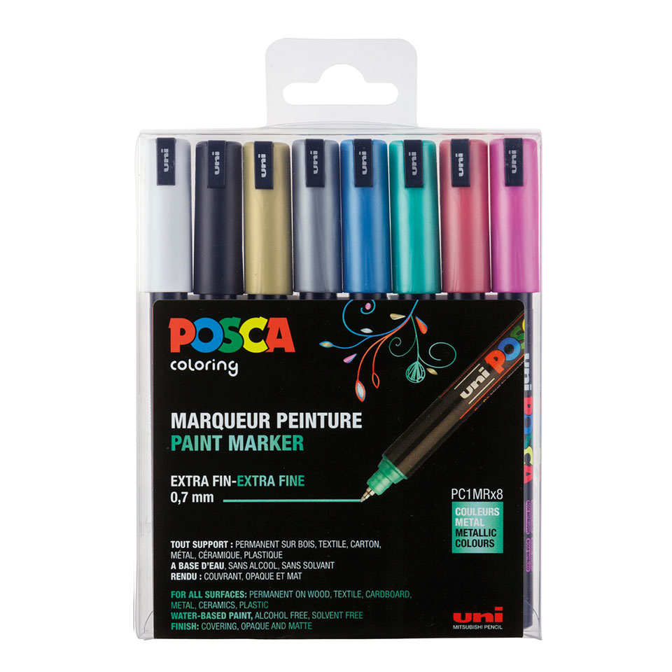 uni-ball-posca-acryl-farbmarker-extrafein-pc-1mr image 4