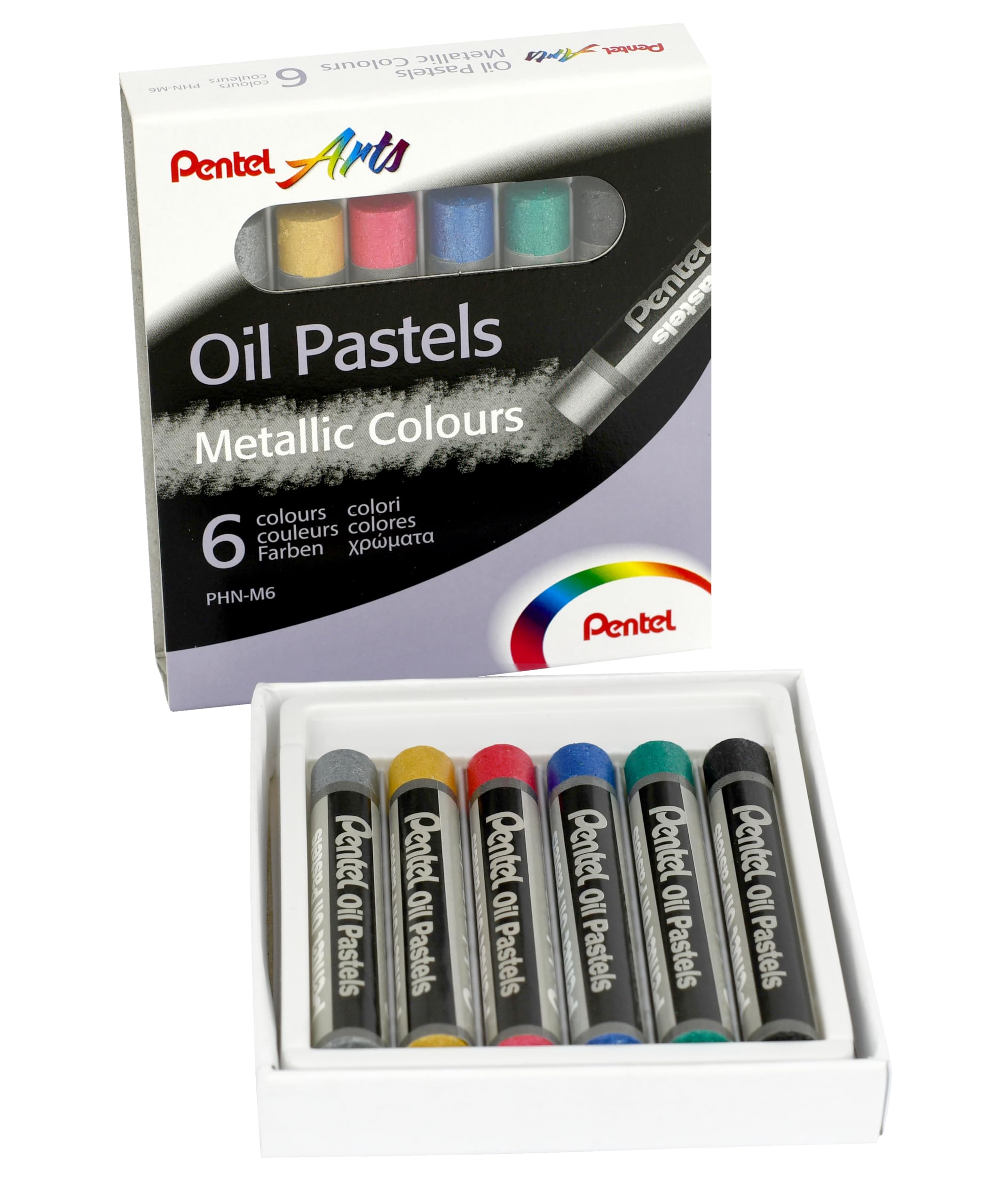 pentel-phn-m6-metallic-lkreiden-6er-set image 5