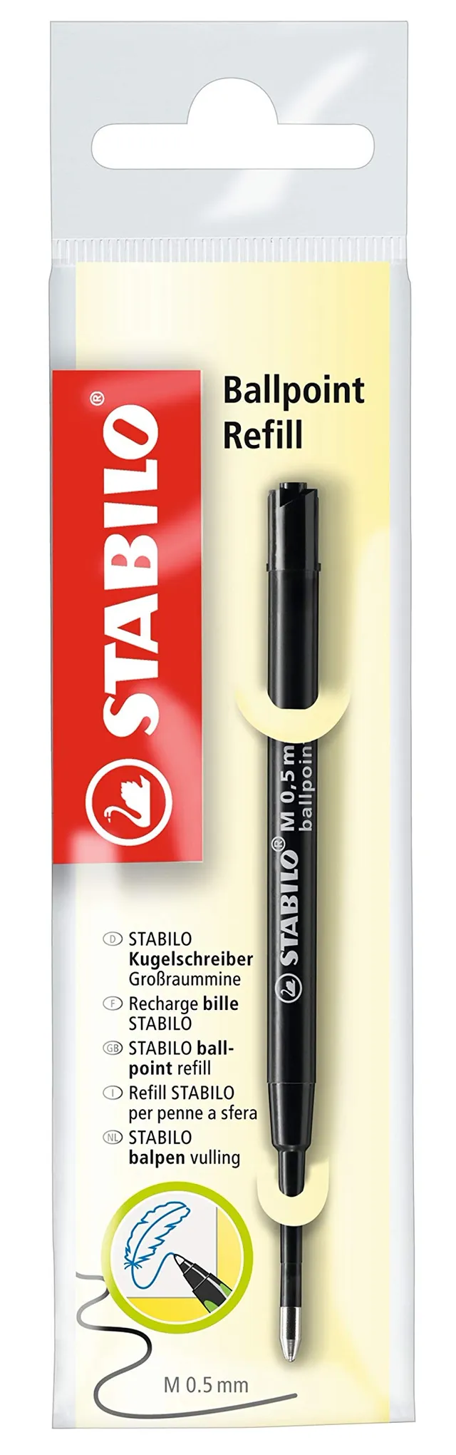 stabilo-ballpoint-refill-gro-raummine-kugelschreiber-schwarz-0-5-mm image 1