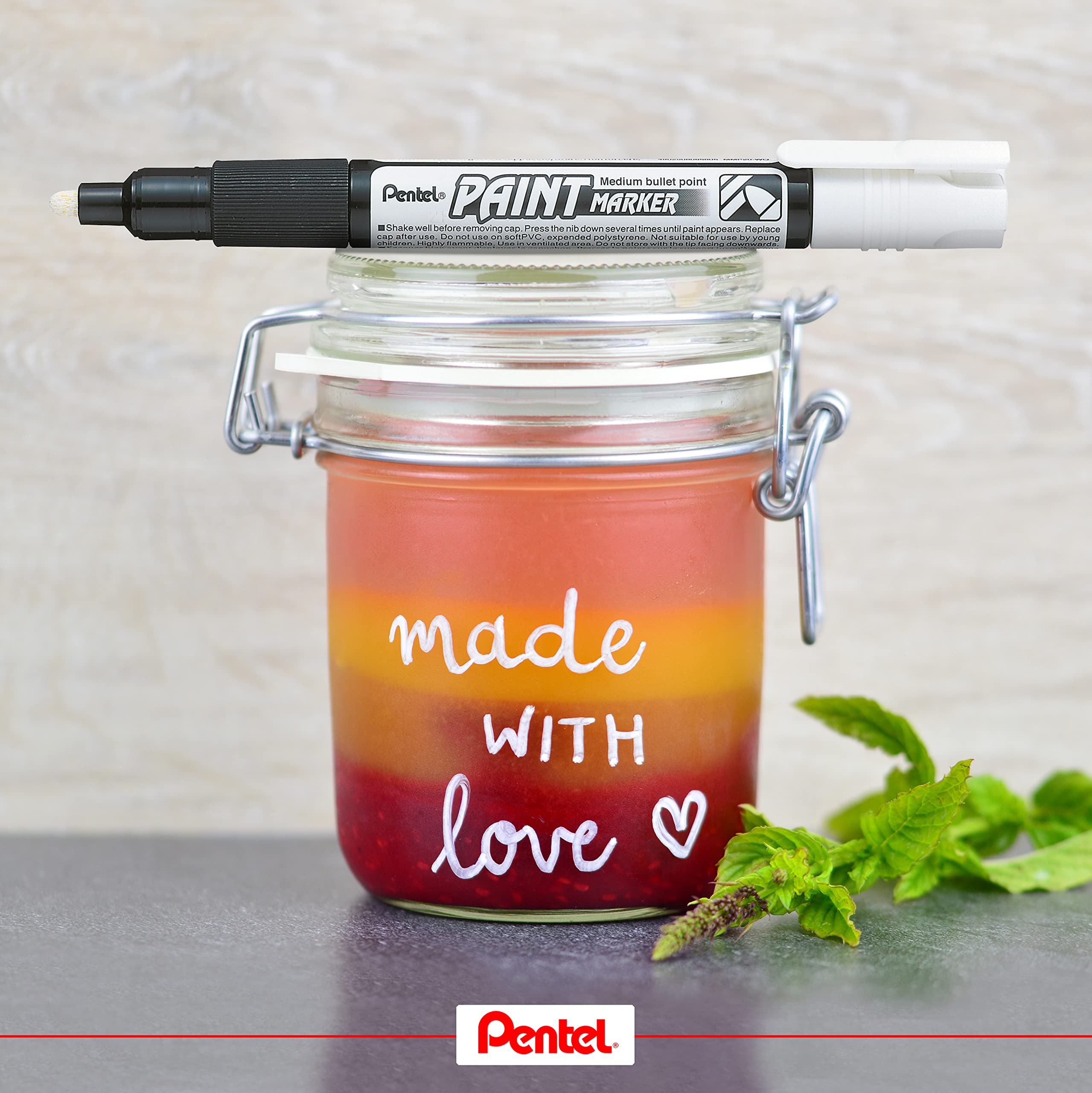 pentel-paint-marker-mmp20-2-0-mm-lackmarker-4er-set image 3