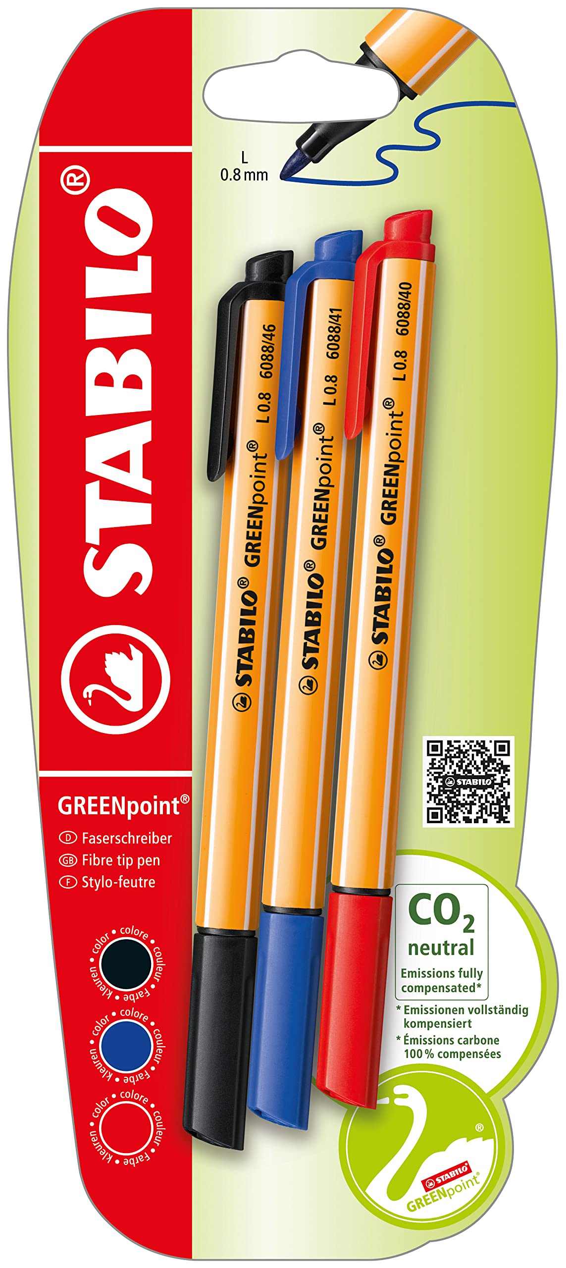stabilo-greenpoint-filzschreiber-0-8-mm-klimaneutral image 1