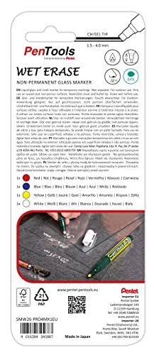 pentel-smw26-glas-marker-keilspitze-1-5-4-0-mm-4er-set image 8