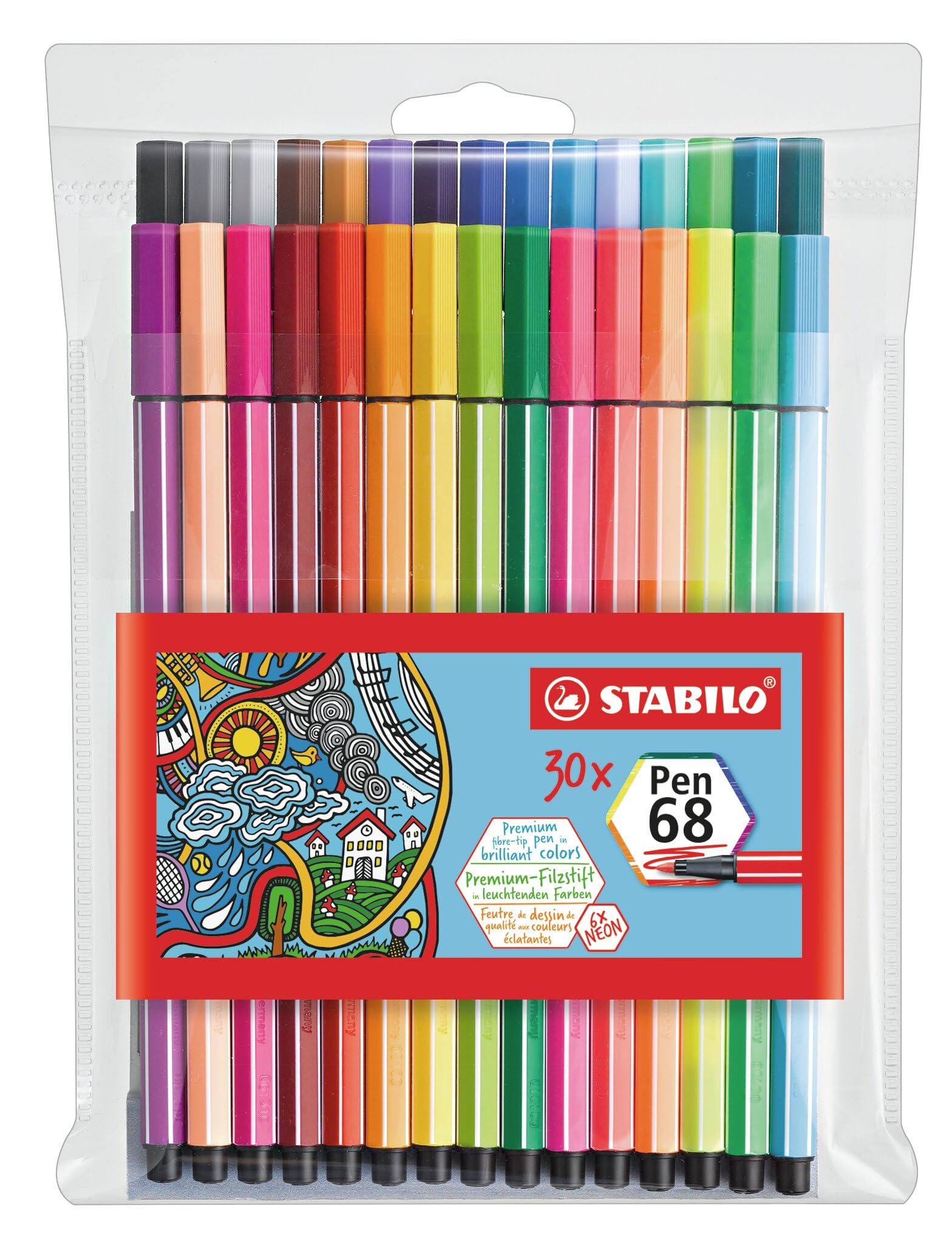 stabilo-pen-68-premium-filzstift-1-mm-neon-und-pastellf-hig image 8