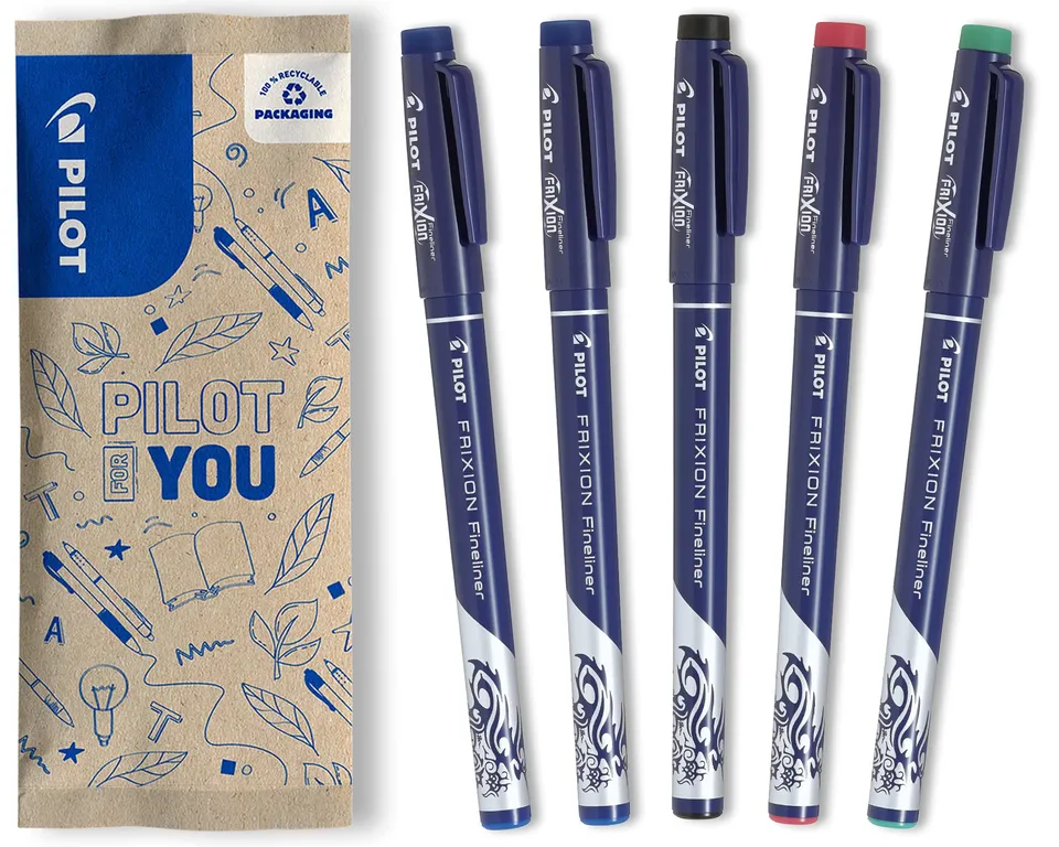 pilot-frixion-fineliner-radierbar-5er-set image 1