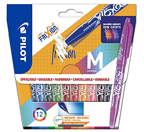 pilot-frixion-ball-tintenroller-0-7-mm-12-farben-set-radierbar image 3