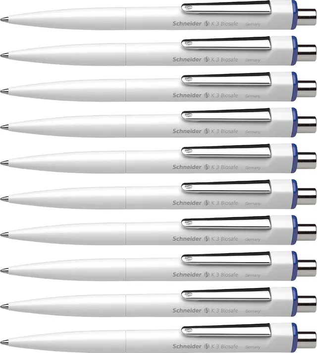 schneider-k-3-biosafe-kugelschreiber-blau-m-10er-pack-made-in-germany image 1