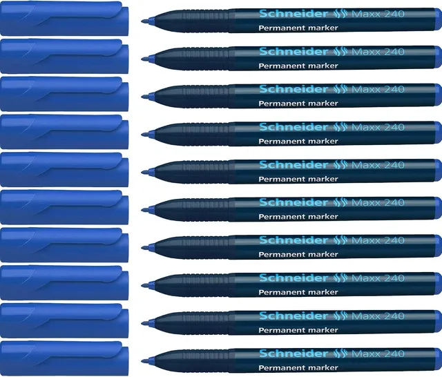 schneider-maxx-240-permanent-marker-rundspitze-1-2-mm-blau-10er-pack image 1