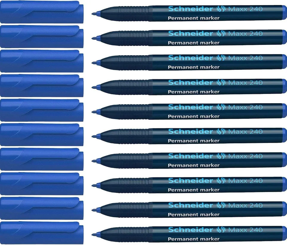 schneider-maxx-240-permanent-marker-rundspitze-1-2-mm-blau-10er-pack image 1