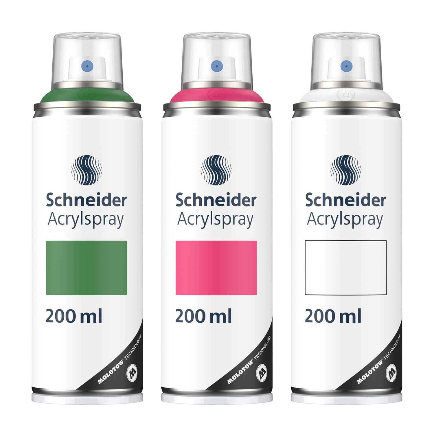 schneider-paint-it-030-supreme-diy-acryllack-3er-set-moss-green-magenta-wei-acry image 1