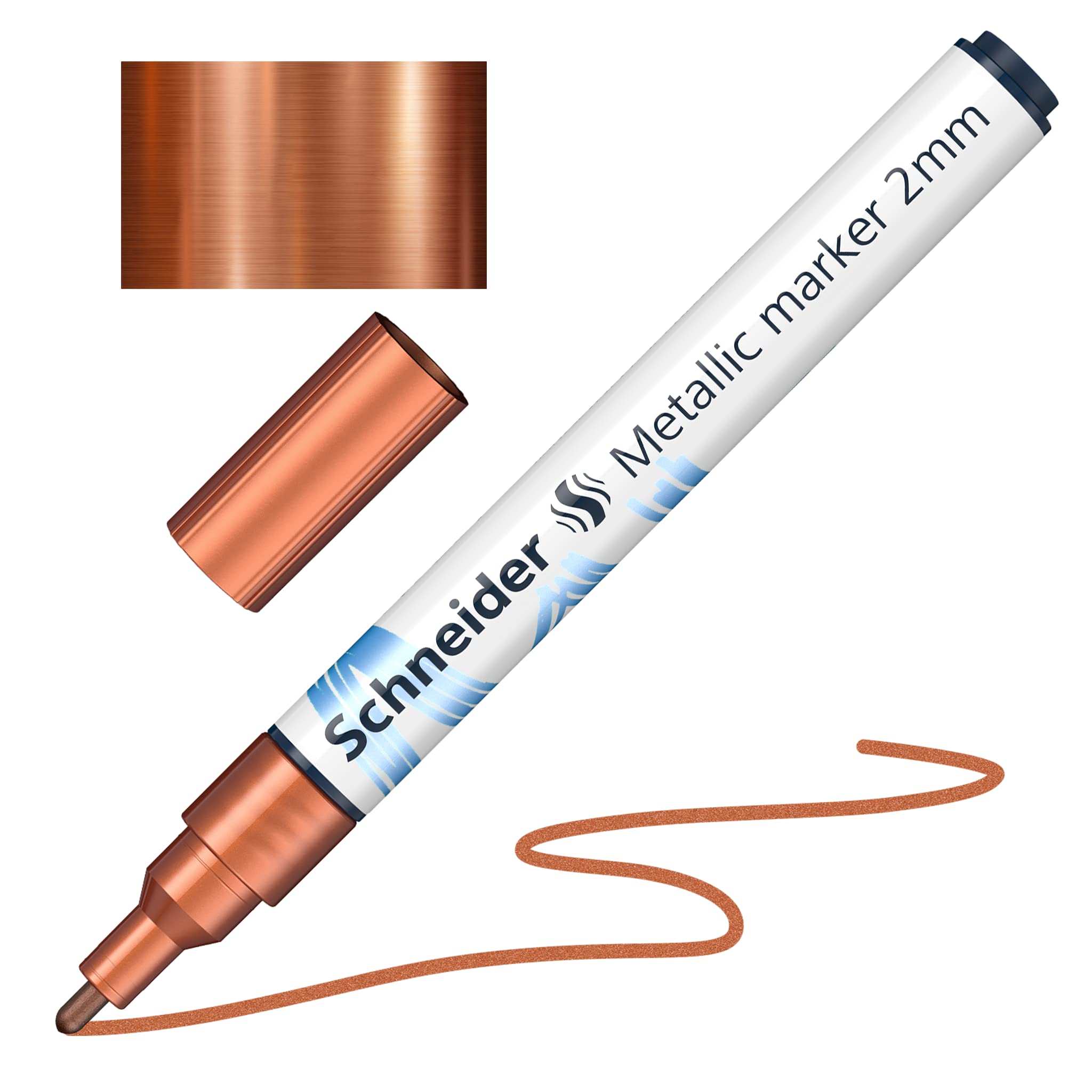 schneider-paint-it-metallicmarker-011-kupfer-metallic-2-0-mm-5er-pack image 2