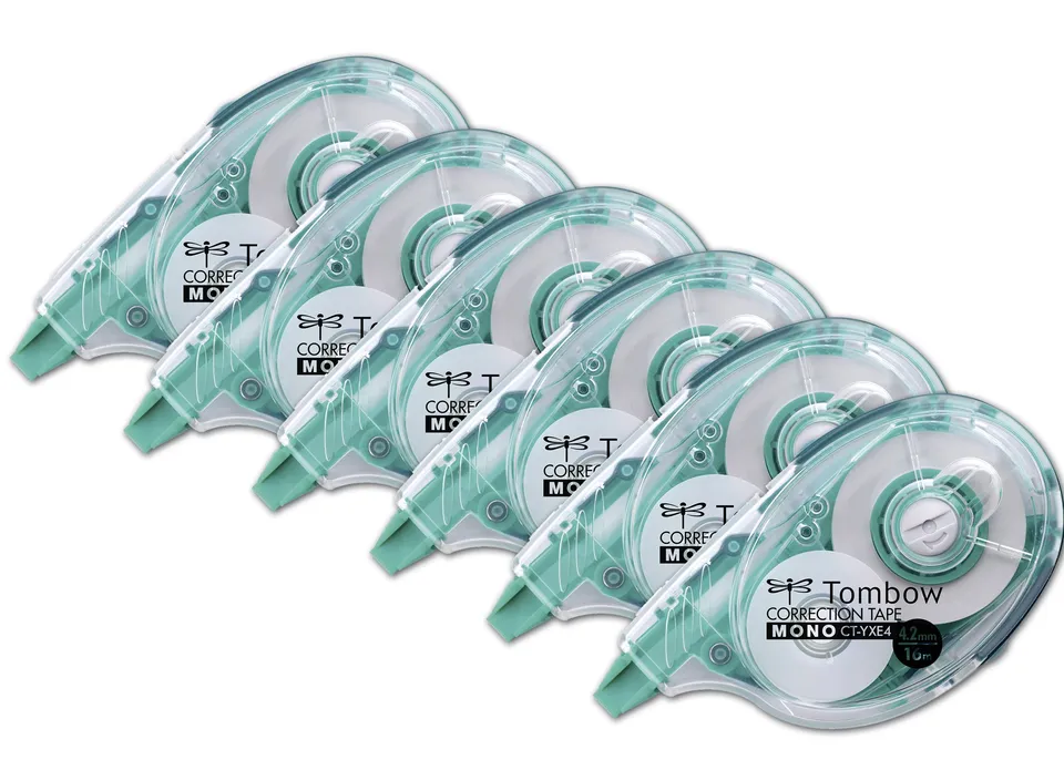 tombow-mono-ct-yxe4-korrekturroller-4-2-mm-x-16-m-6er-officepack-nachf-llbar image 1