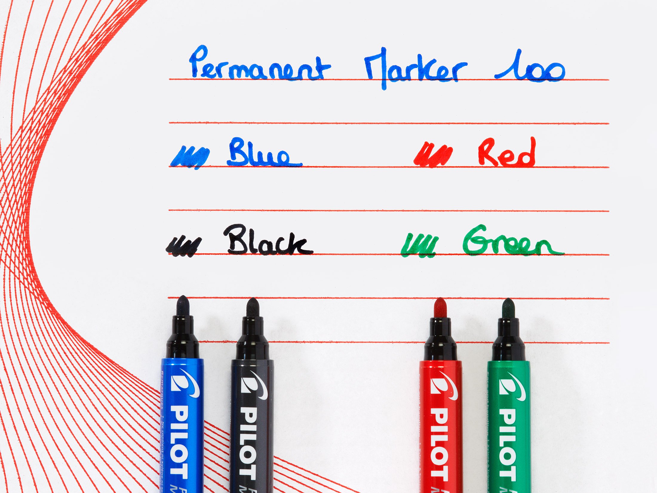 pilot-sca-100-permanent-marker-schwarz-rundspitze-xxl-pack image 5