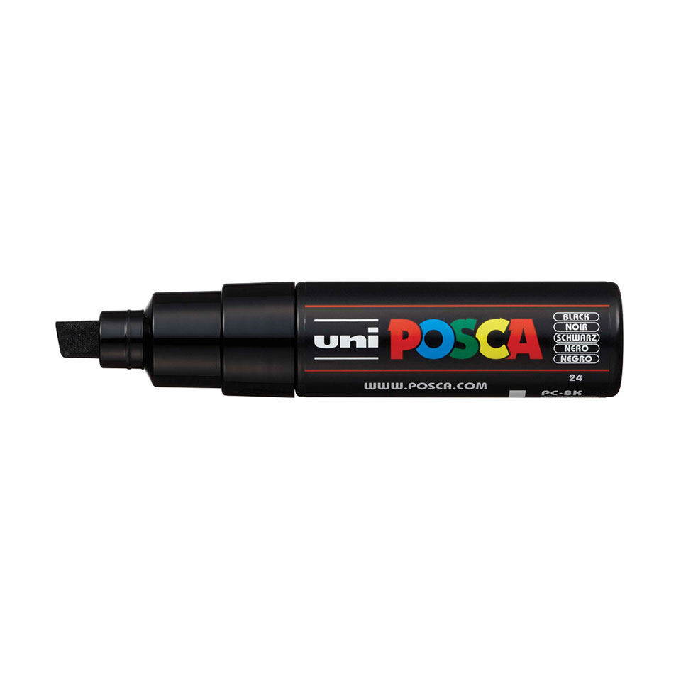uni-posca-pc-8k-acryl-farbmarker-mit-breiter-keilspitze image 1