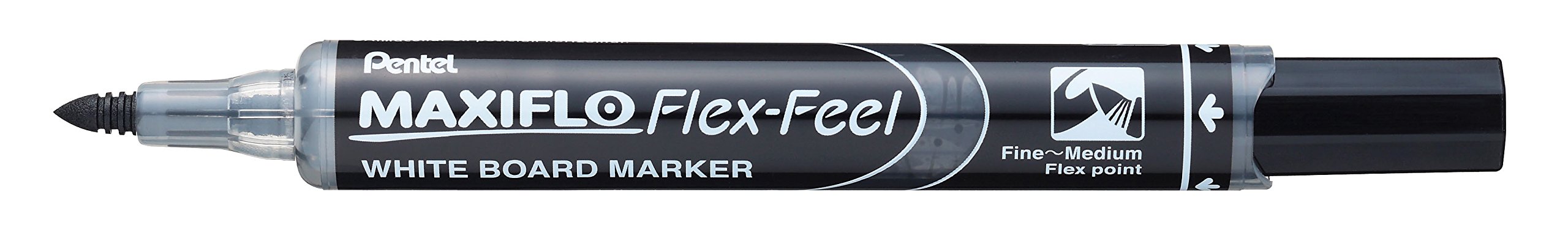 pentel-maxiflo-flex-feel-whiteboard-marker-mwl5sbf-ax-schwarz image 1