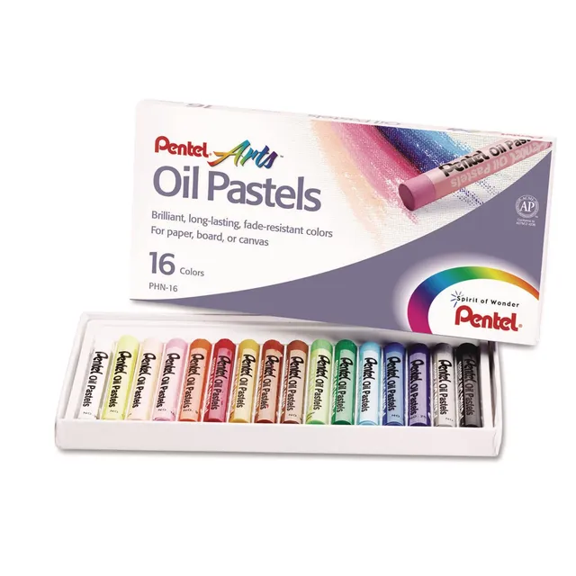 pentel-lpastell-set-16-st-ck-lichtbest-ndige-lkreide image 1