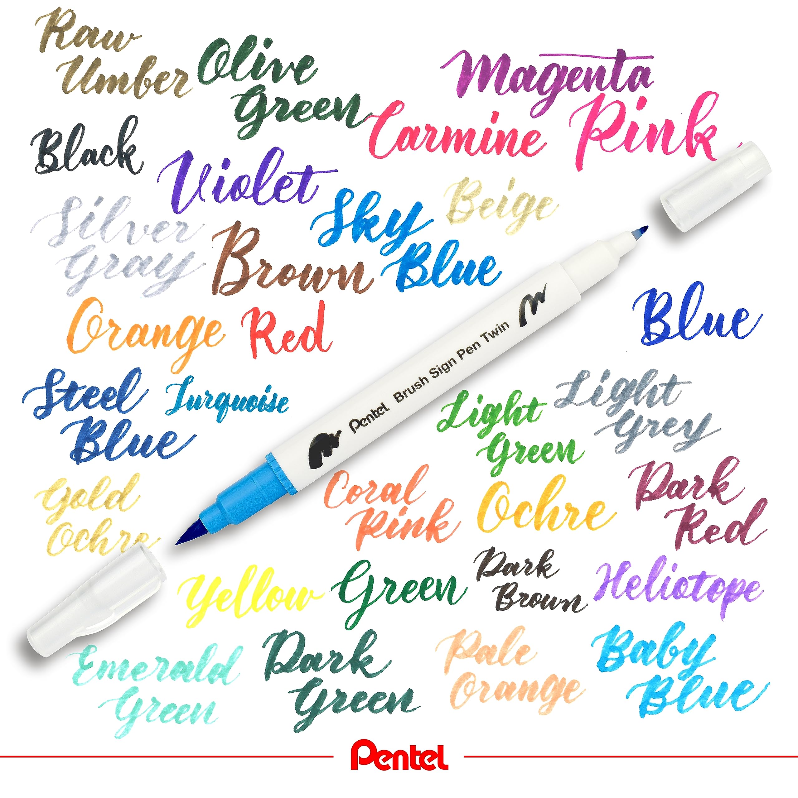 pentel-brush-sign-pen-twin-sesw30c-faserschreiber-doppelspitze-30er-set-sortiert image 4
