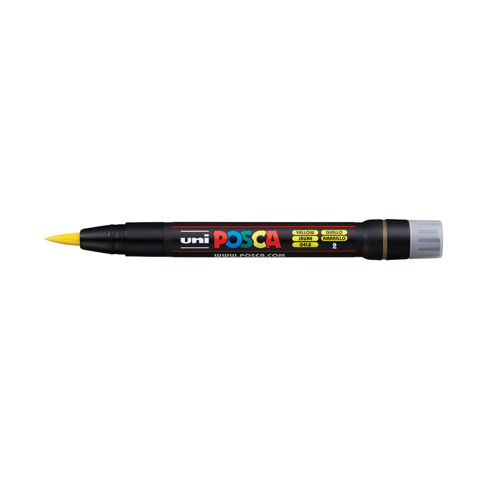 uni-ball-posca-pcf-350-acryl-farbmarker-mit-pinselspitze image 5