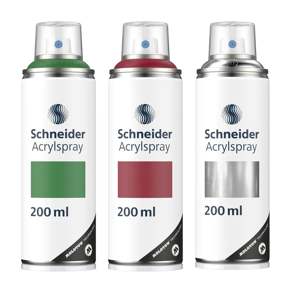 schneider-paint-it-030-supreme-diy-acryllack-3er-set-3x-200-ml-moss-green-royal- image 1