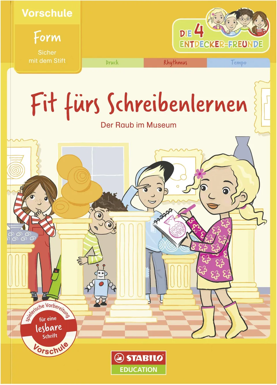 stabilo-fit-f-rs-schreibenlernen-bungsheft-form-vorschule-die-4-entdecker-freund image 1