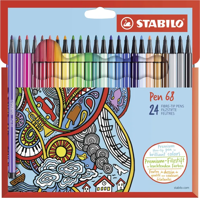 stabilo-pen-68-premium-filzstift-1-mm-neon-und-pastellf-hig image 1