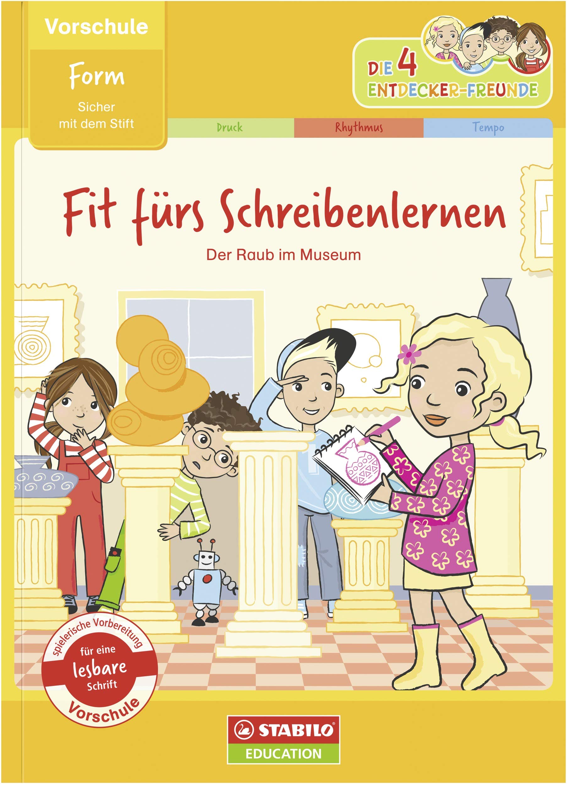 stabilo-fit-f-rs-schreibenlernen-bungsheft-form-vorschule-die-4-entdecker-freund image 1