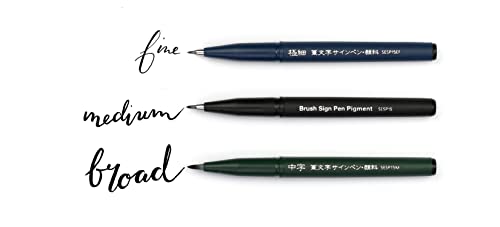 pentel-xsesp15-3-brush-sign-pen-pigment-schwarz-kalligraphiestift-mit-pinselspit image 7