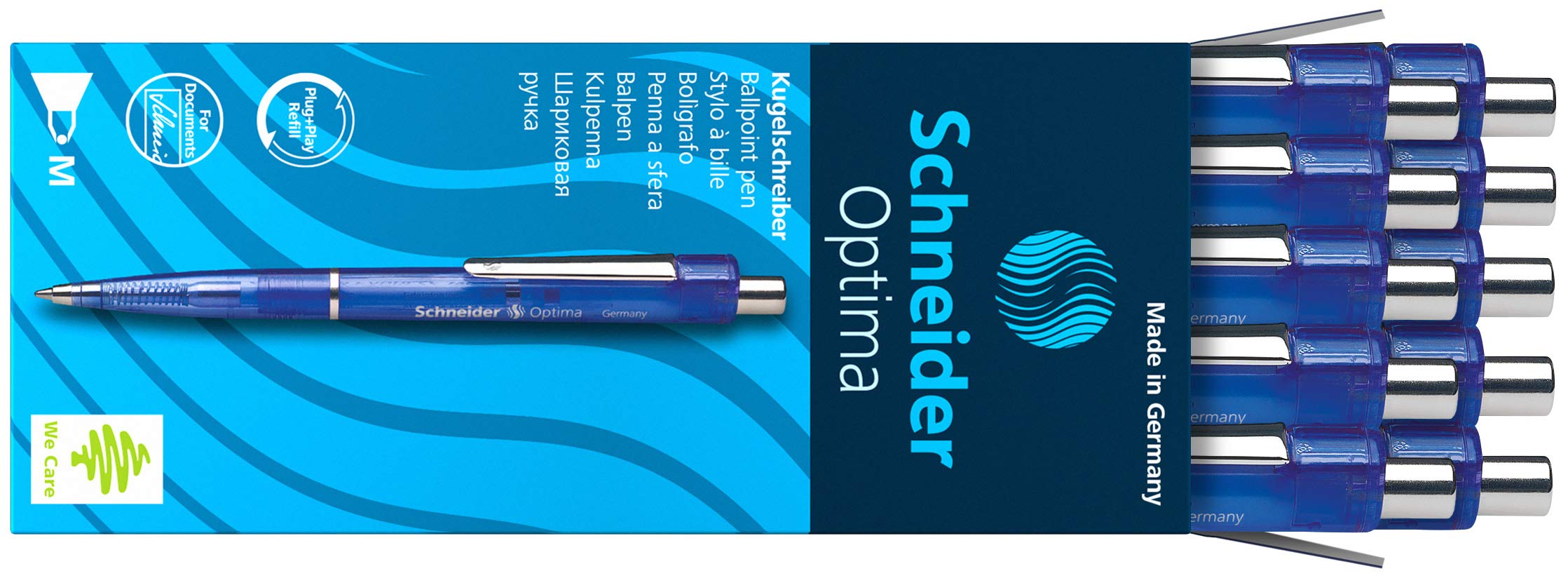 schneider-optima-druckkugelschreiber-m-blau-transparent-10-st-ck image 7