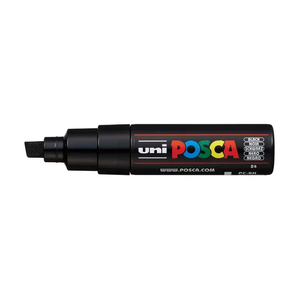 uni-posca-pc-8k-acryl-farbmarker-mit-breiter-keilspitze image 1