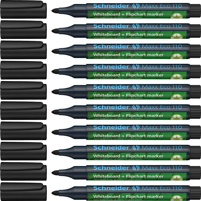 schneider-maxx-eco-110-whiteboardmarker-1-3-mm-schwarz-10er-pack-nachf-llbar image 1